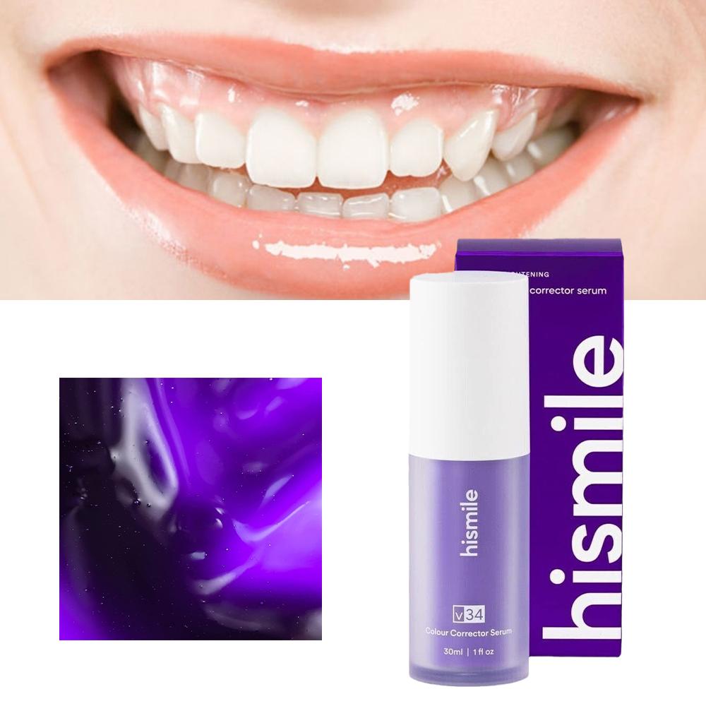 Teeth Whitening Cream - Hismile V34 Brightening Purple Toothpaste Whitening