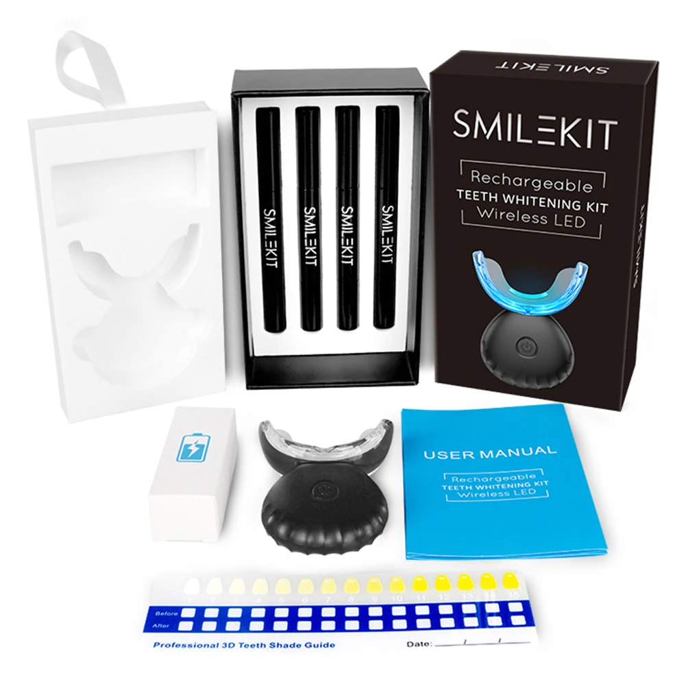Teeth Whitening Kit With Light - Dental Teeth Whitening Kit Mini 16