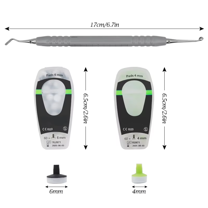 Teeth Whitening Kit With Light - Dental Composite Kit with Foam Pad