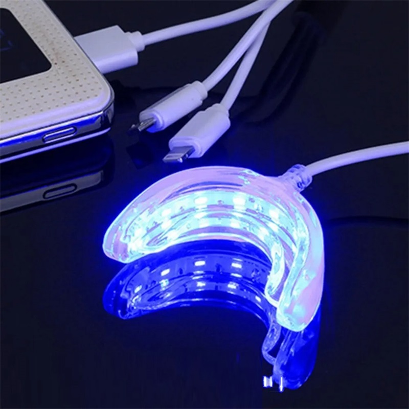 Teeth Whitening With Trays - Teeth Whitening Accelerator Smart LED Blue