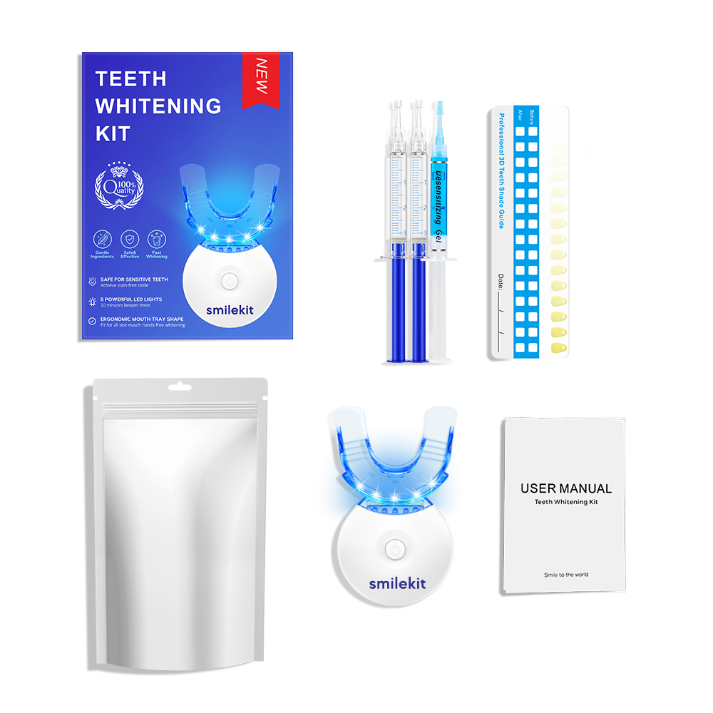 Teeth Whitening Kit - 5X LED L - Teeth Whitening Kit With Light recension och pris