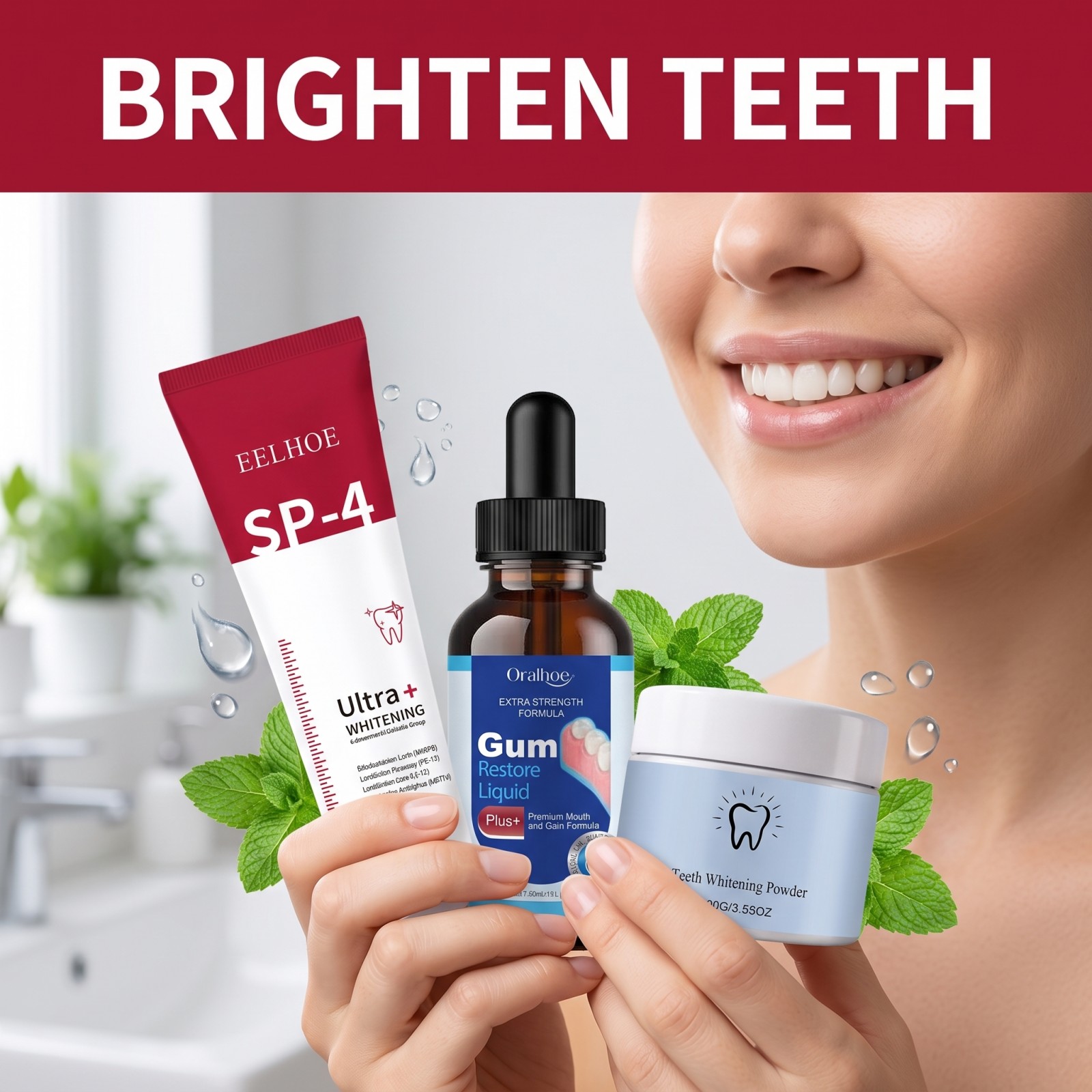 Oral Care Combo Set Whitening  - Teeth Whitening Hydrogen Peroxide recension och pris