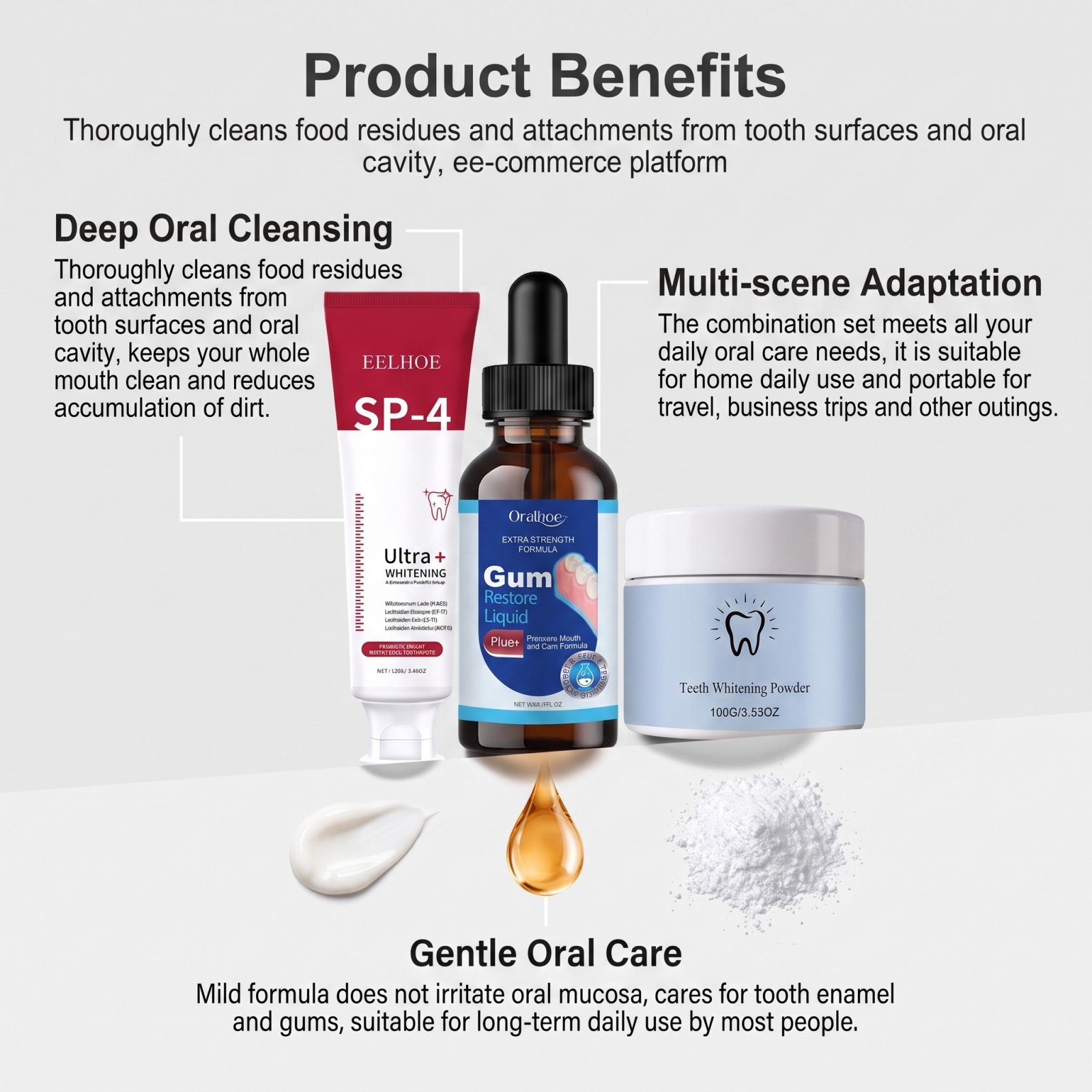 Oral Care Combo Set Whitening  - Teeth Whitening Hydrogen Peroxide recension och pris