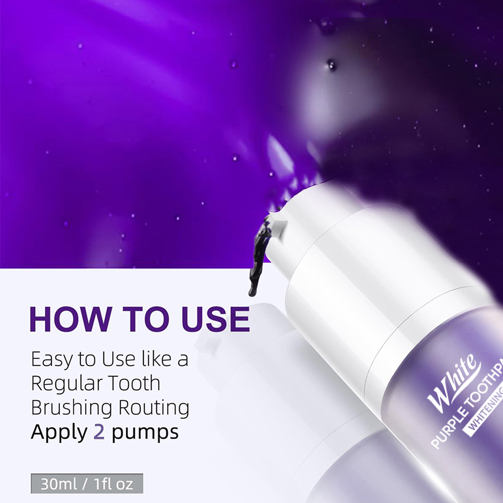 Purple Whitening Toothpaste 30 - Teeth Whitening Cream recension och pris