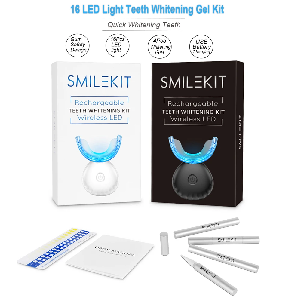 Dental Teeth Whitening Kit Min - Teeth Whitening Kit With Light recension och pris