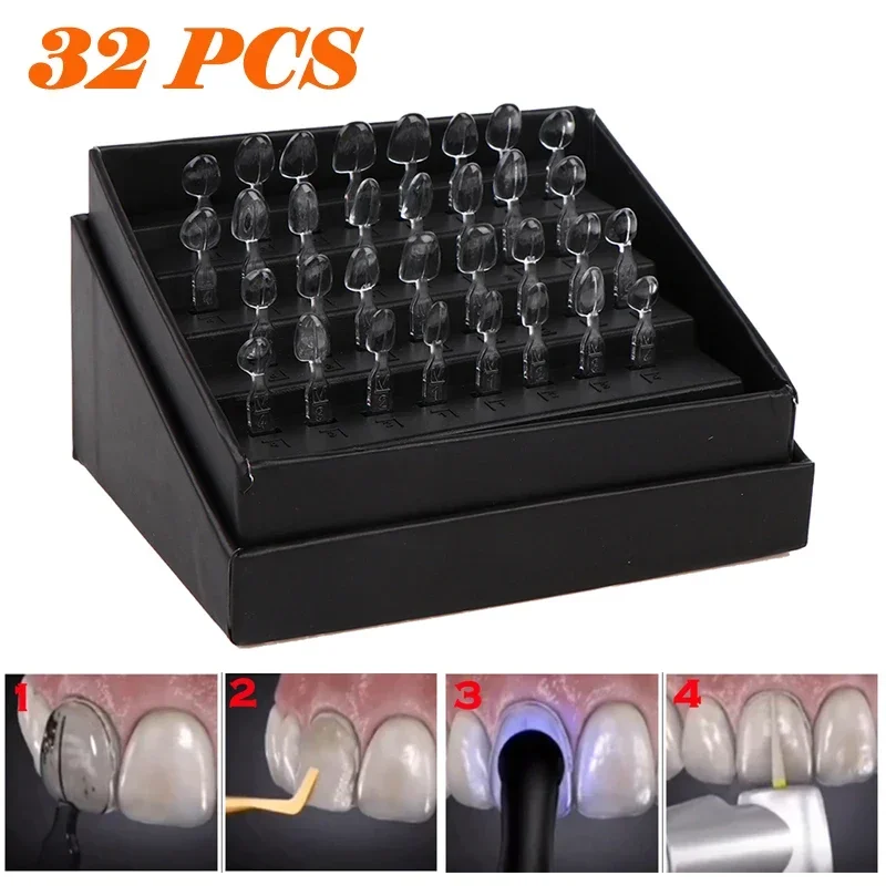 32pcs Dental Veneer Mould Kit  - Teeth Whitening Kit With Light recension och pris
