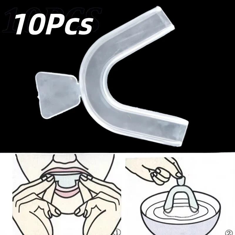 10Pcs/set Silicone Mouth Guard - Teeth Whitening With Trays recension och pris