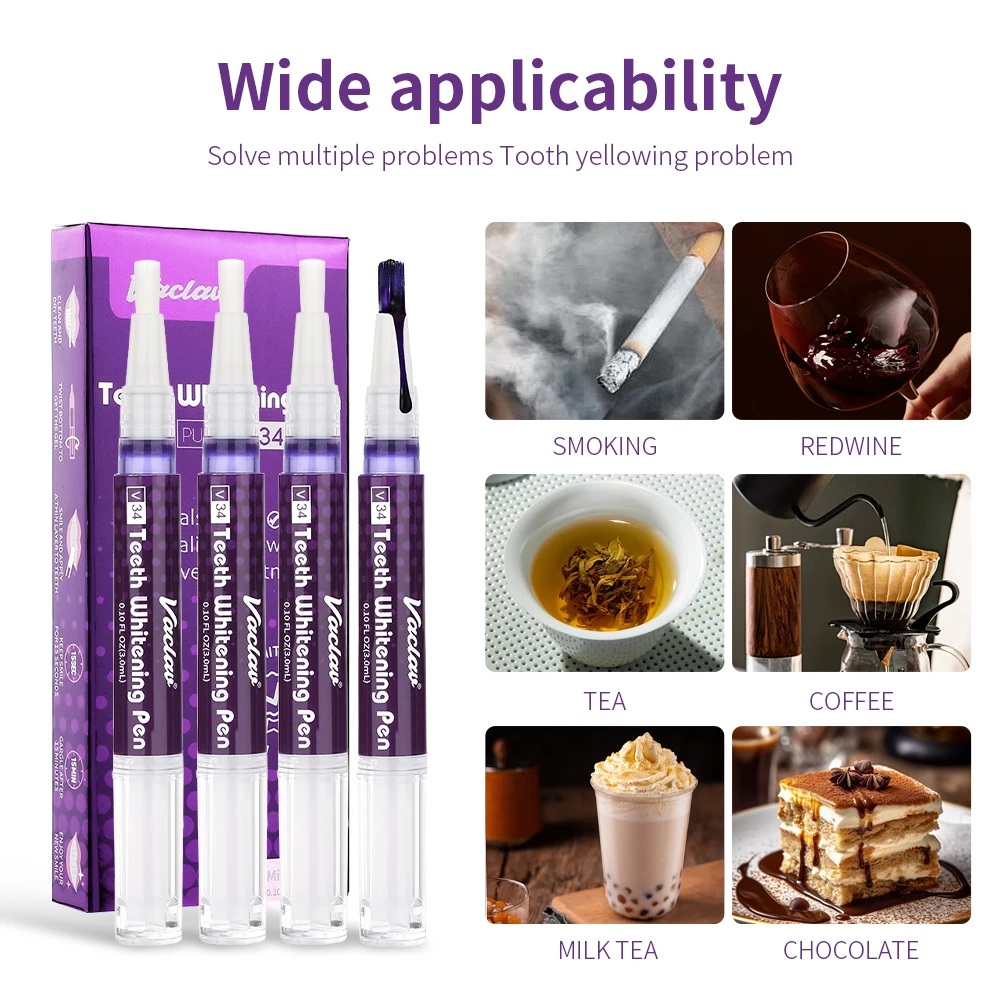 Vaclav V34 Purple teeth whiten - Teeth Whitening Hydrogen Peroxide recension och pris