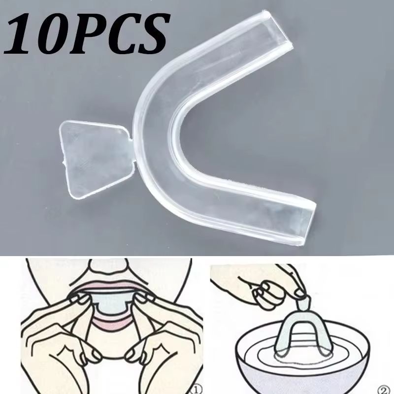 10Pcs Silicone Mouth Guard Tee - Teeth Whitening With Trays recension och pris