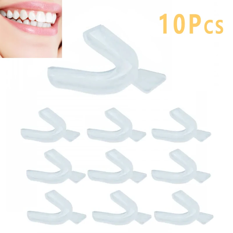 10Pcs Silicone Mouth Guard Tee - Teeth Whitening With Trays recension och pris