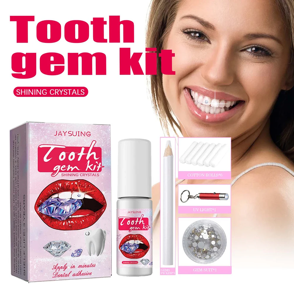 DIY Tooth Gems Kit with Crysta - Teeth Whitening Kit With Light recension och pris